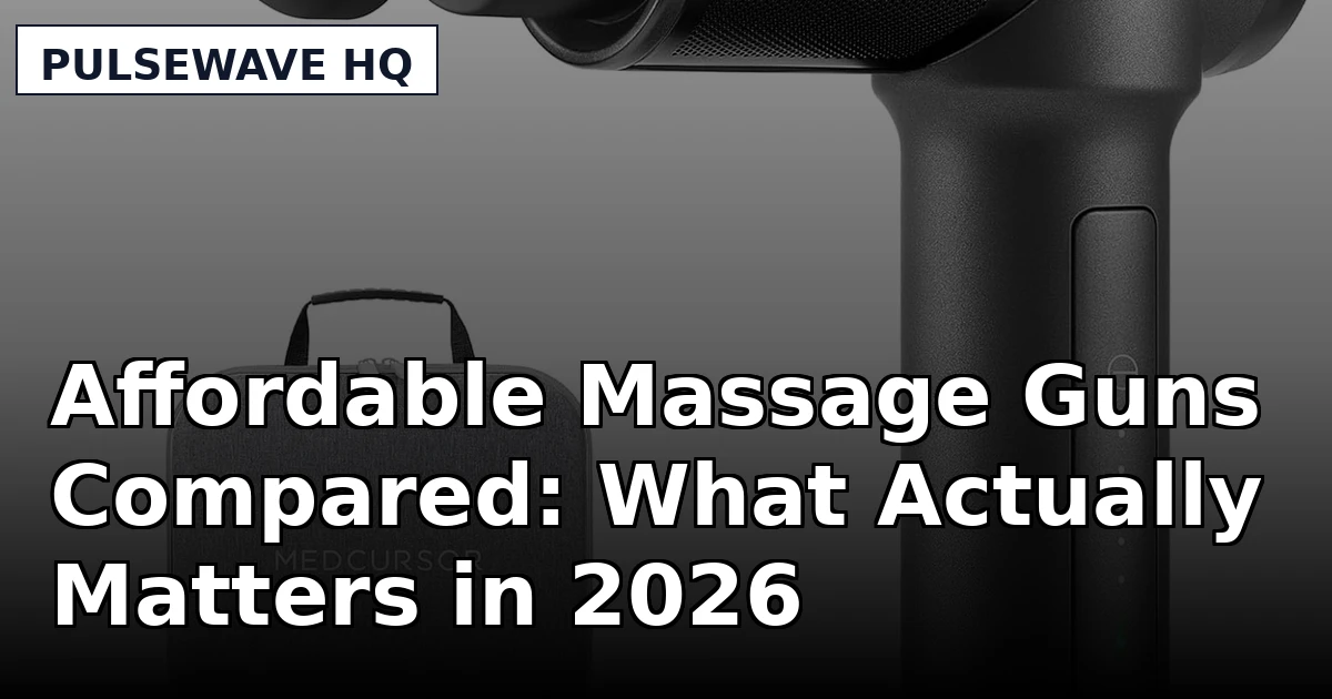 Affordable Massage Guns Compared: What Actually Matters in 2026