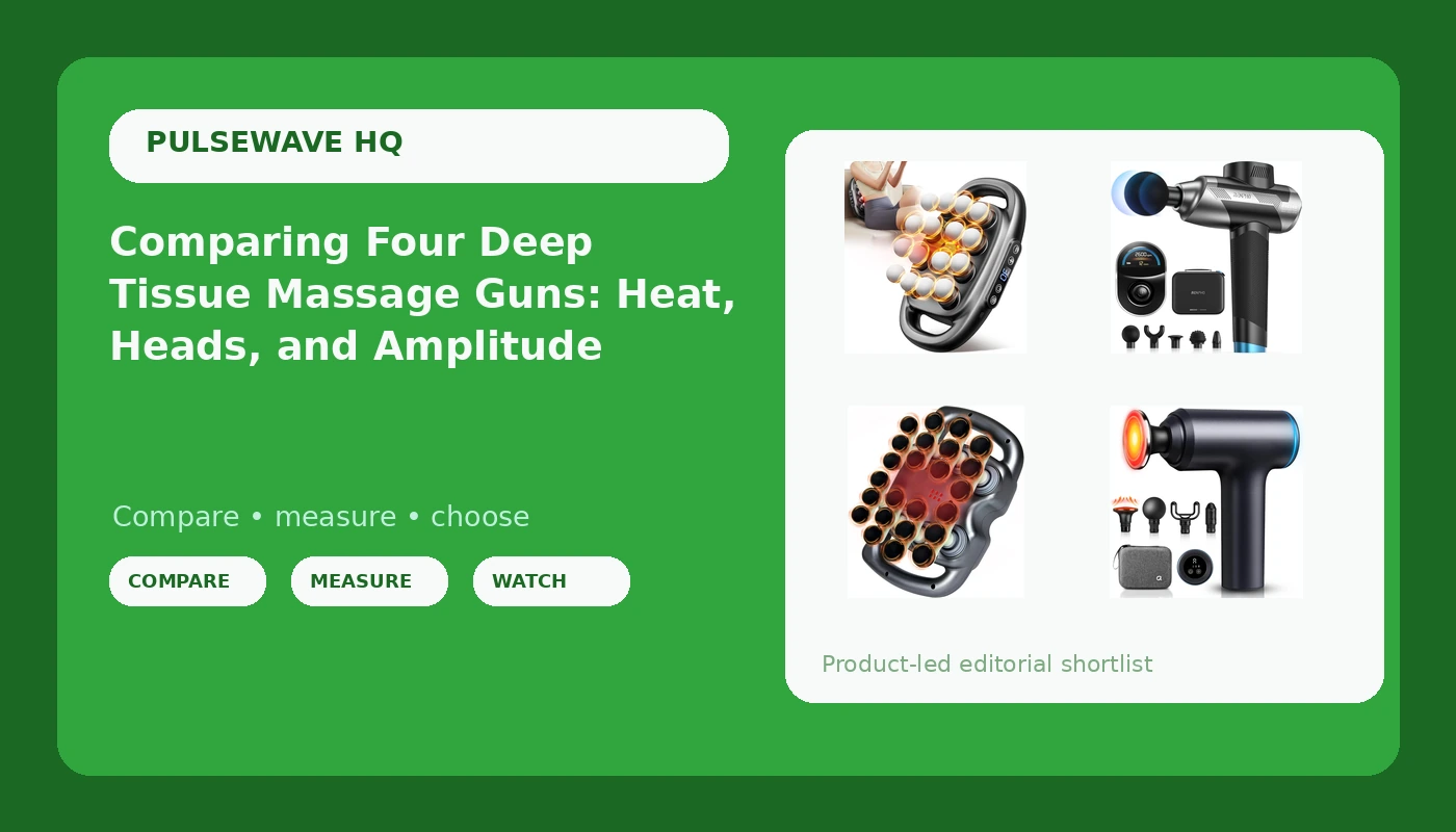 Comparing Four Deep Tissue Massage Guns: Heat, Heads, and Amplitude