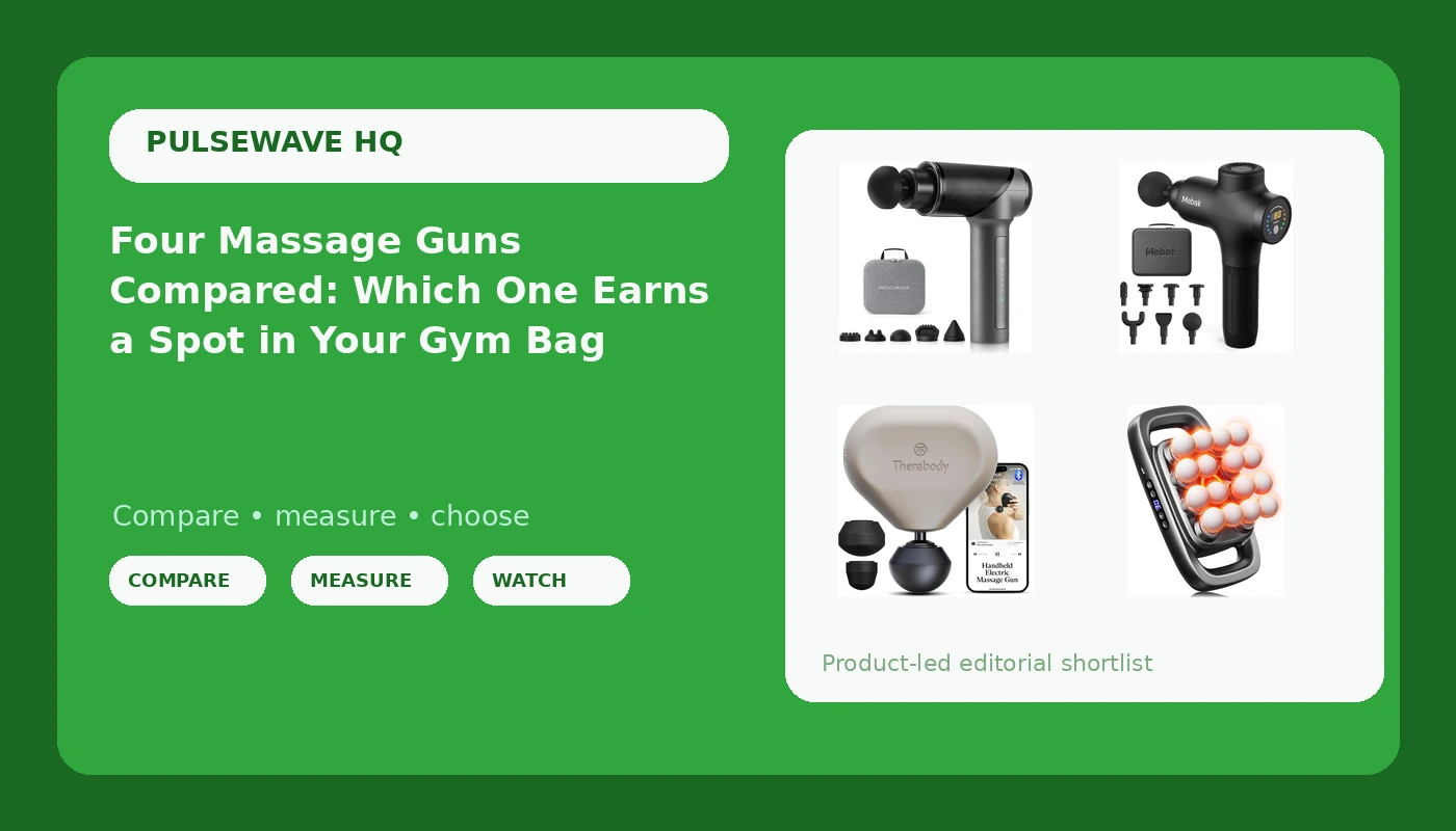 Four Massage Guns Compared: Which One Earns a Spot in Your Gym Bag