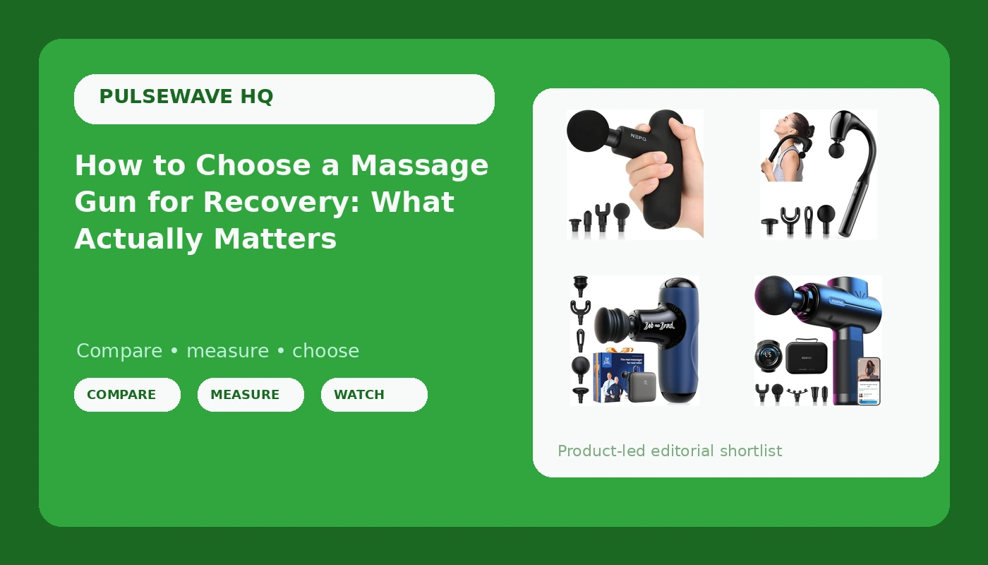 How to Choose a Massage Gun for Recovery: What Actually Matters
