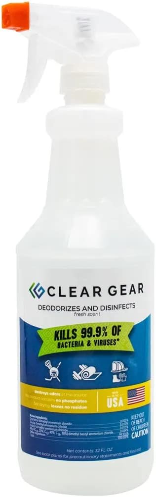 Clear Gear Disinfectant and Deodorizer (B0B4F8QG8V)