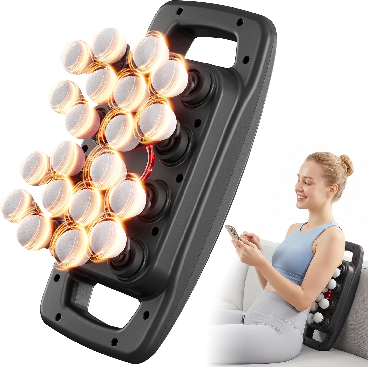 cotsoco 20-Head Massage Gun Set, Deep Tissue Percussion Massager with 9 Modes and 9 Intensities